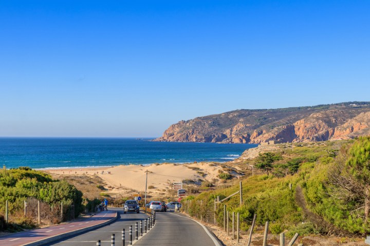 a view of a mountain road