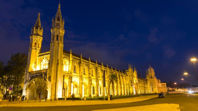 Mosteiro,Dos,Jeronimos,,Monastery,Of,The,Hieronymites,At,Night,,Belem Mosteiro,Dos,Jeronimos,,Monastery,Of,The,Hieronymites,At,Night,,Belem