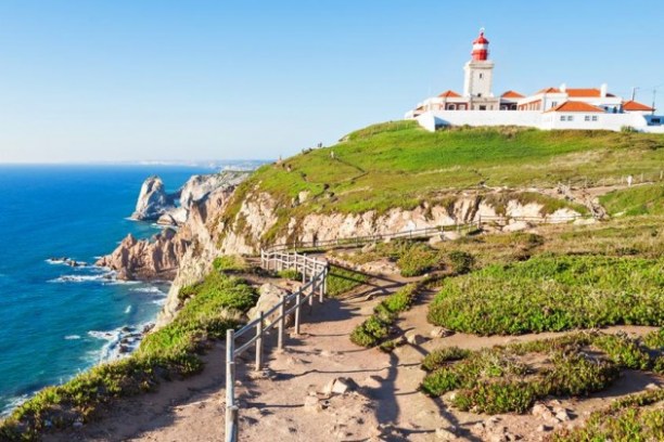 an island in the middle of a body of water