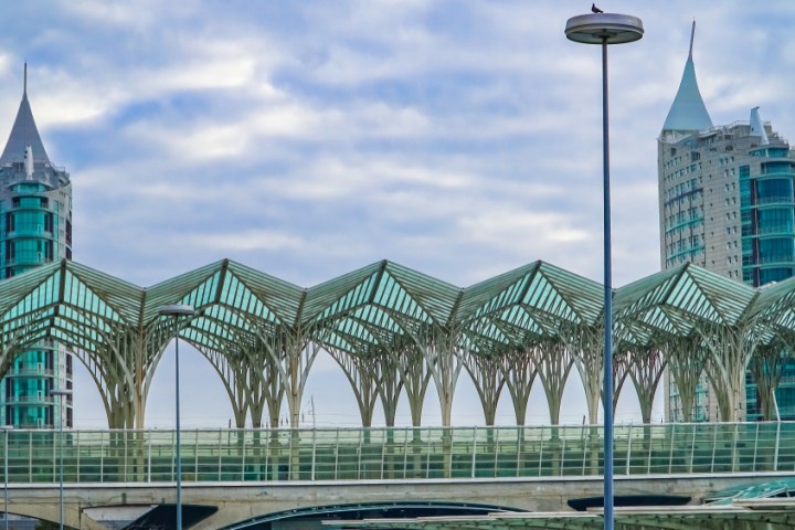 a large bridge over some water