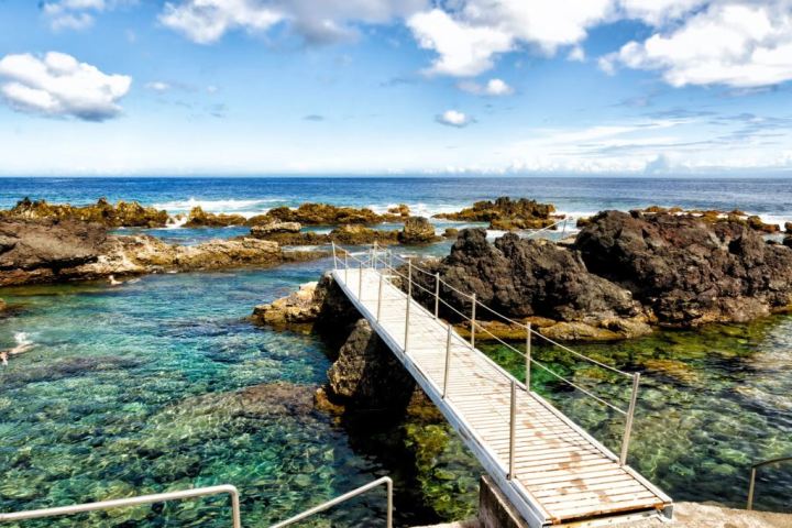 a bridge over a body of water