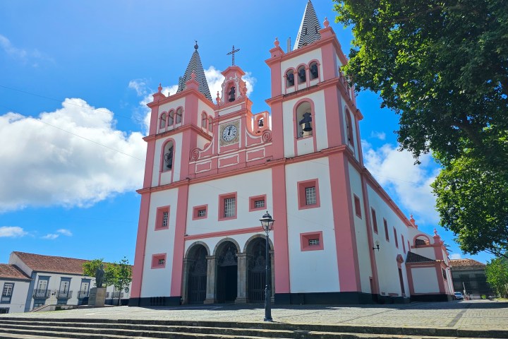 a large brick building with a clock tower