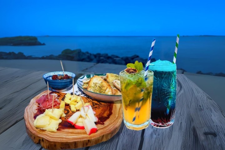 food on a picnic table